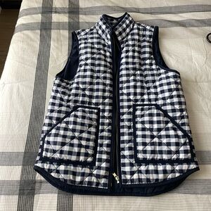 Blue JCrew Puffer Vest